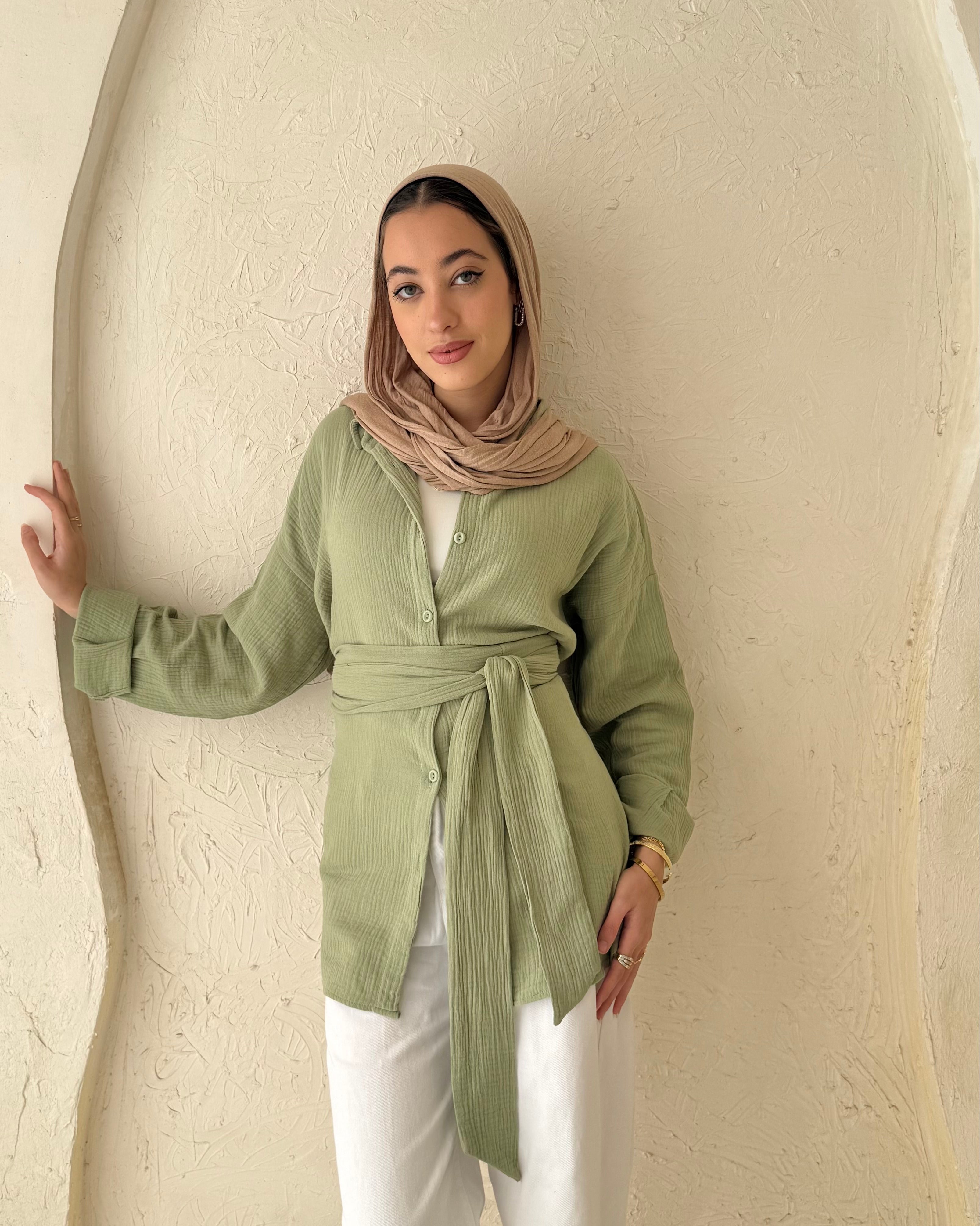 Ivory Blouse - Olive
