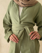 Ivory Blouse - Olive