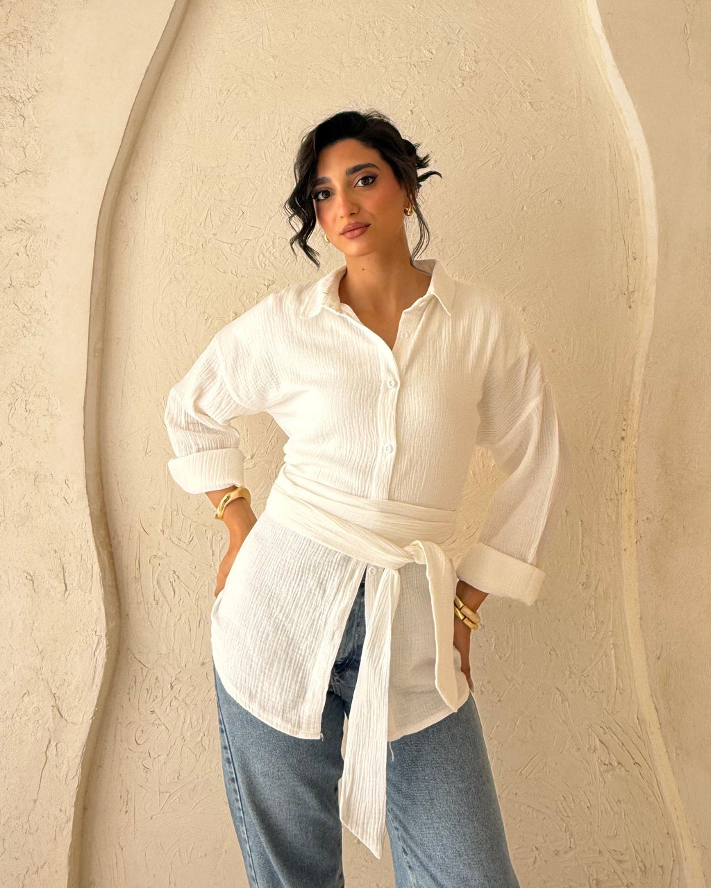 Ivory Blouse - white