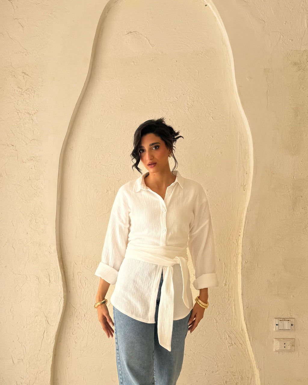 Ivory Blouse - white