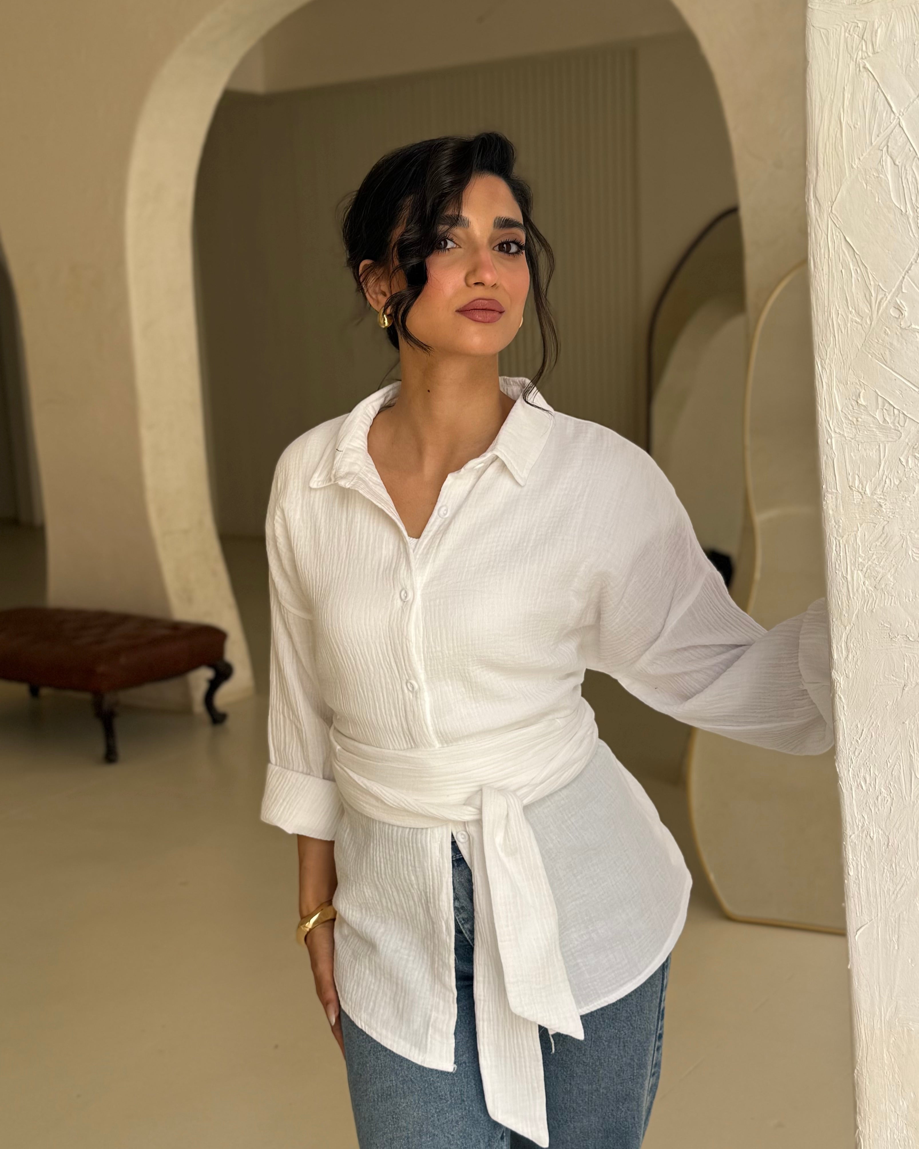 Ivory Blouse - white