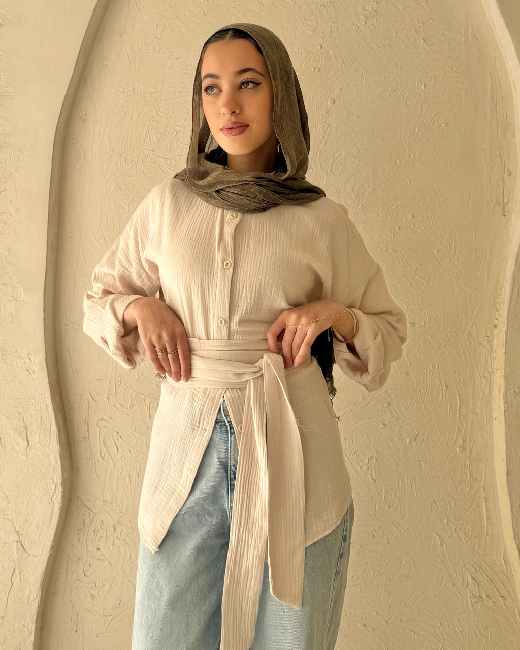 Ivory Blouse - Creamy