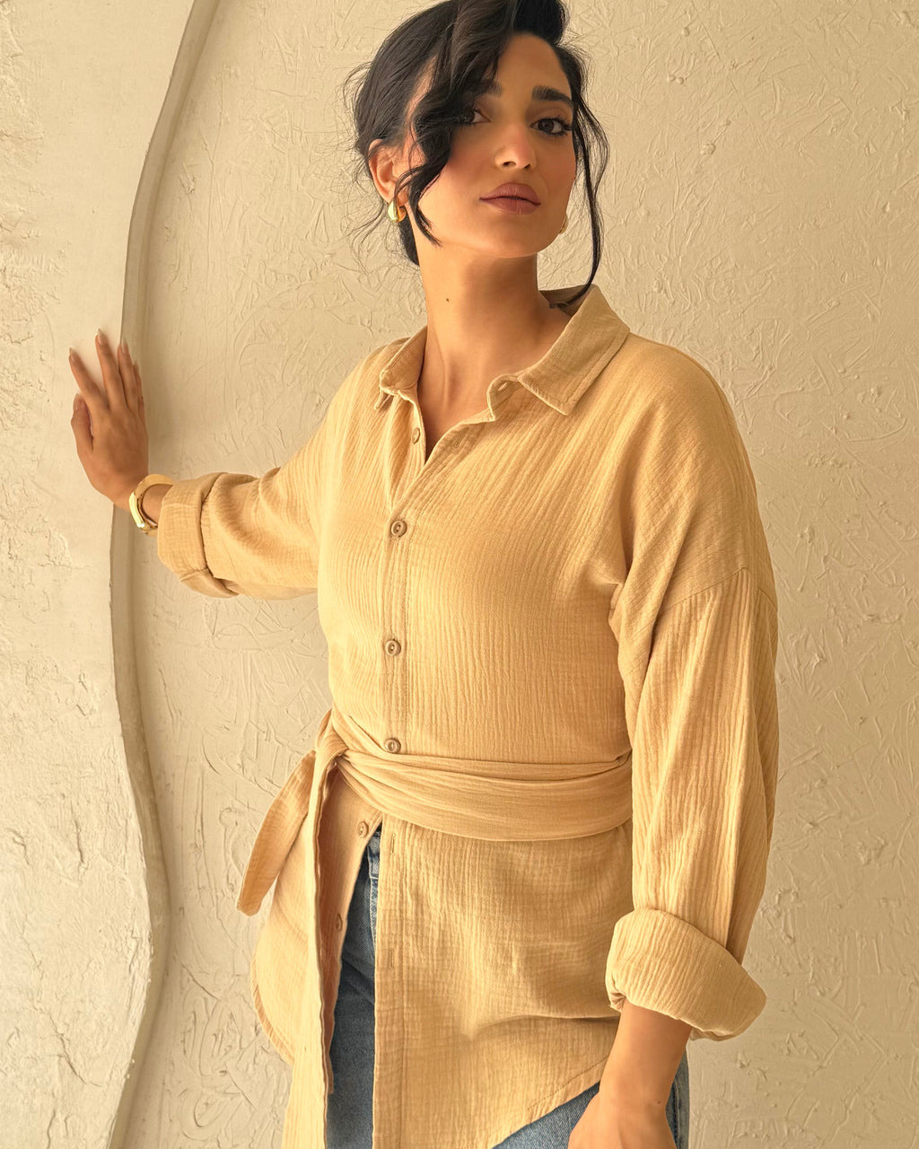 Ivory Blouse - Beige