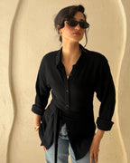 Ivory Blouse - Black