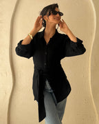 Ivory Blouse - Black