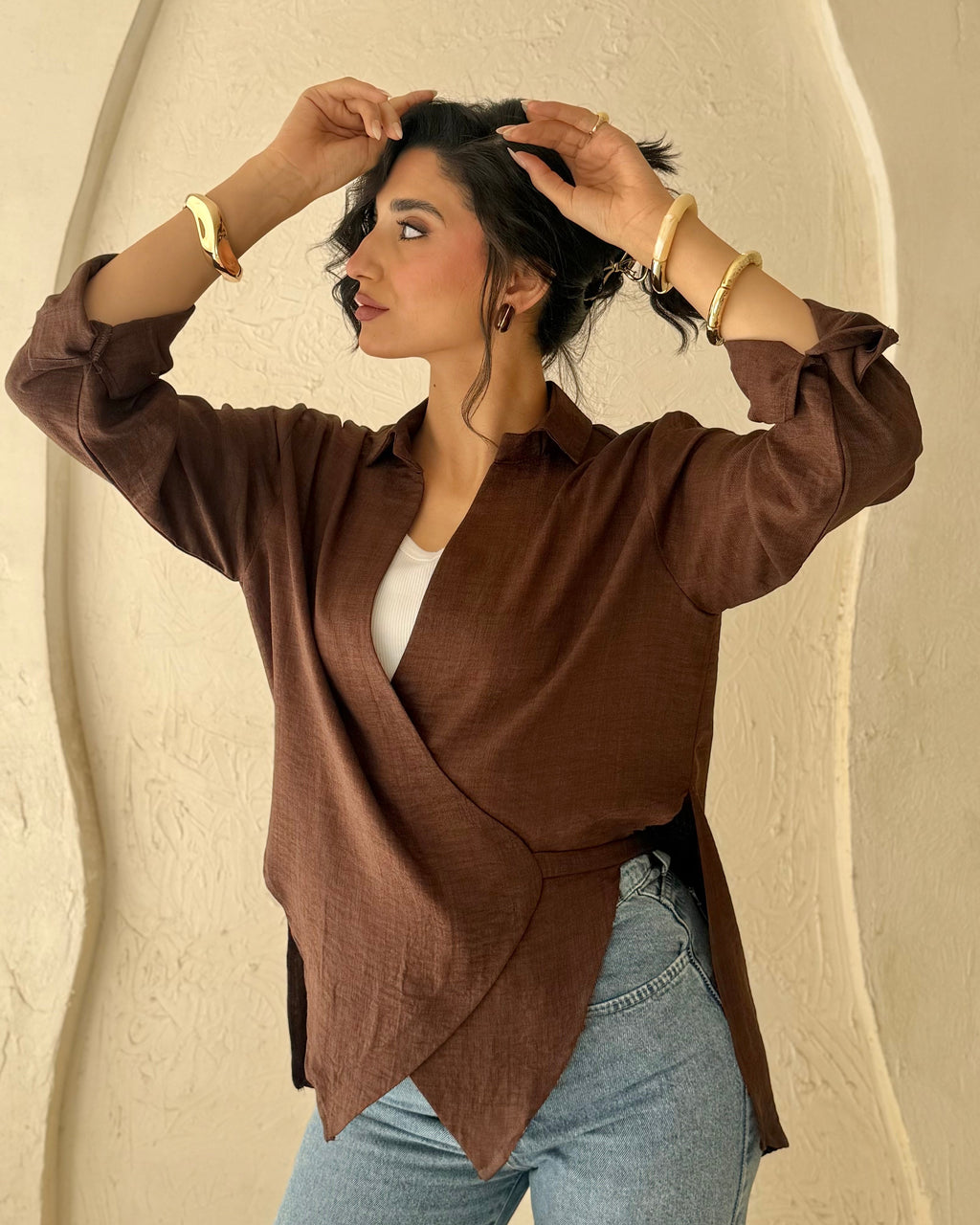 Velora Blouse - Brown