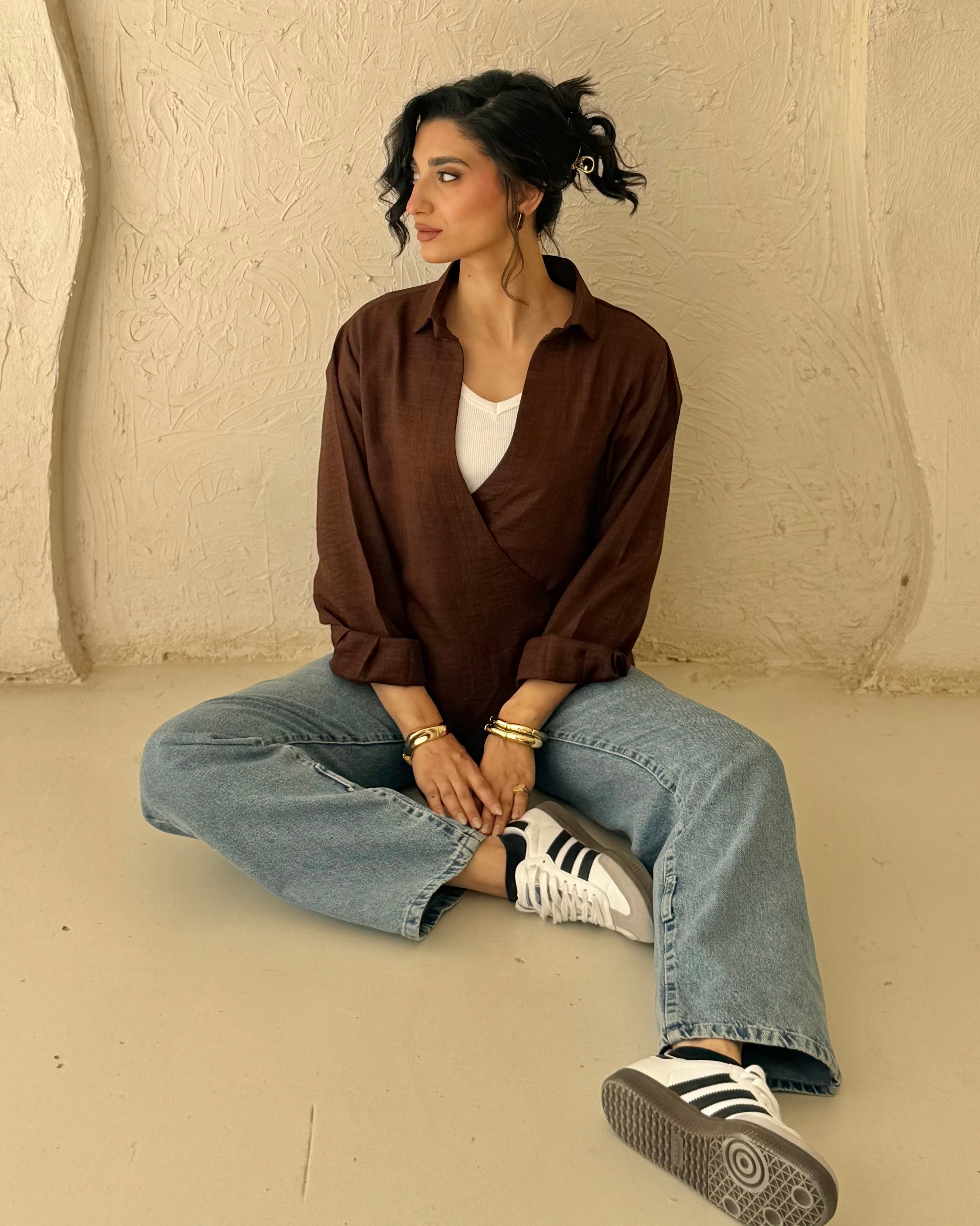 Velora Blouse - Brown