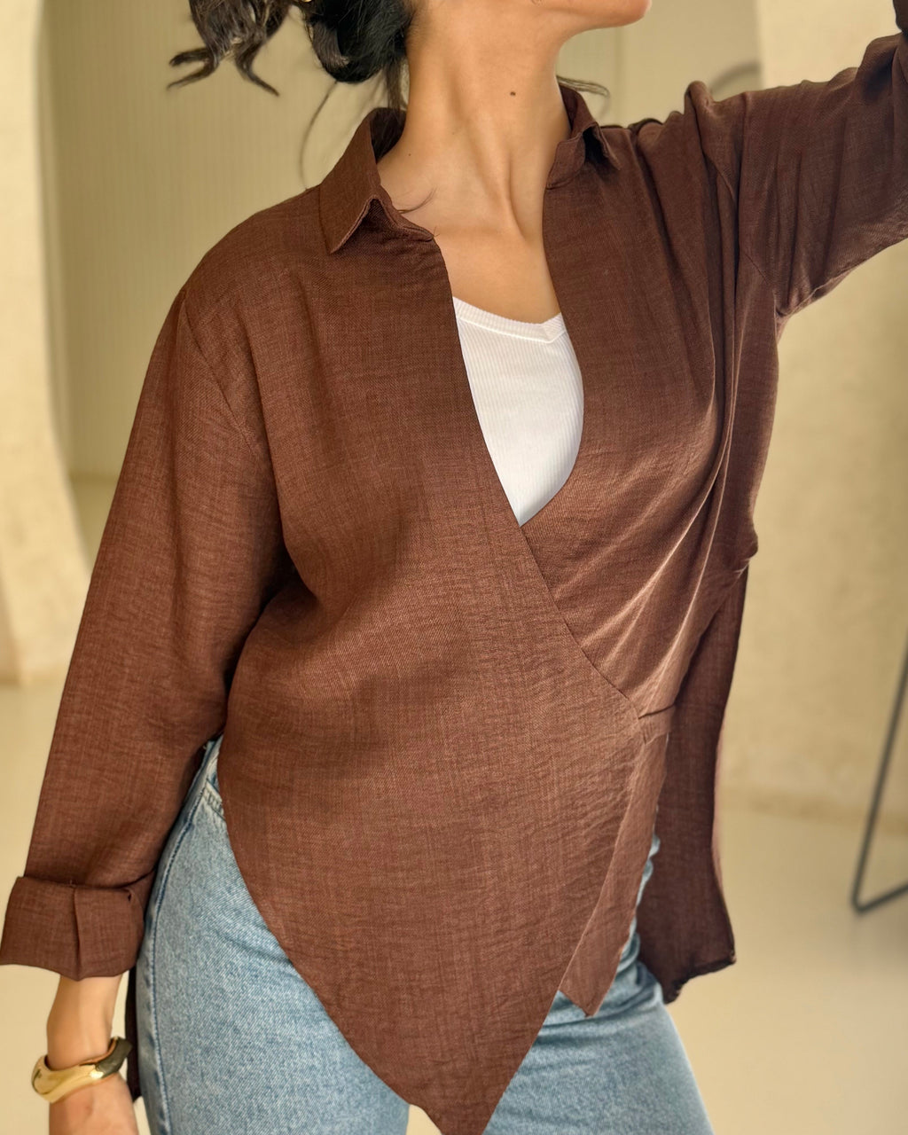 Velora Blouse - Brown
