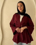 Virelle Blouse - Dark Red