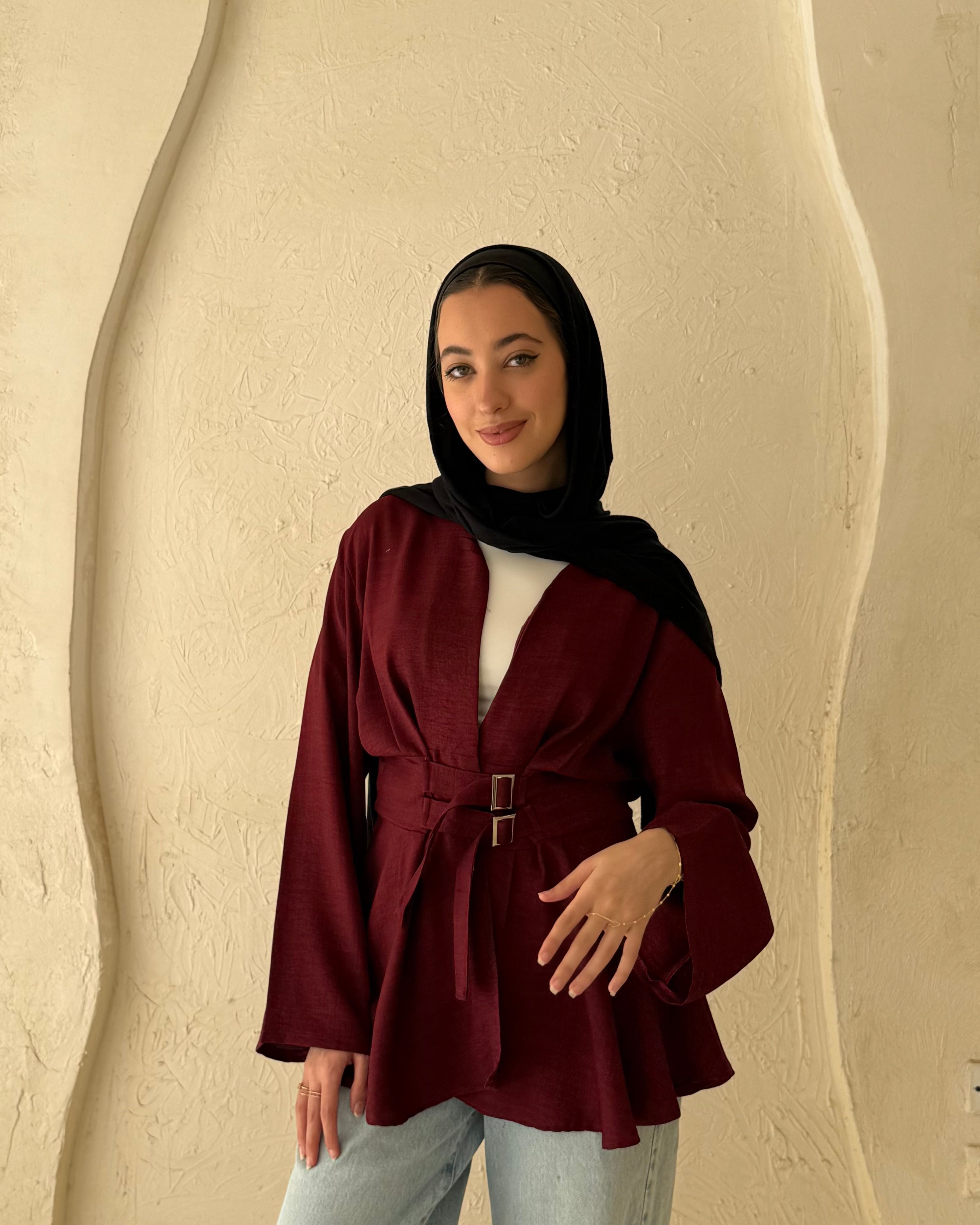 Virelle Blouse - Dark Red