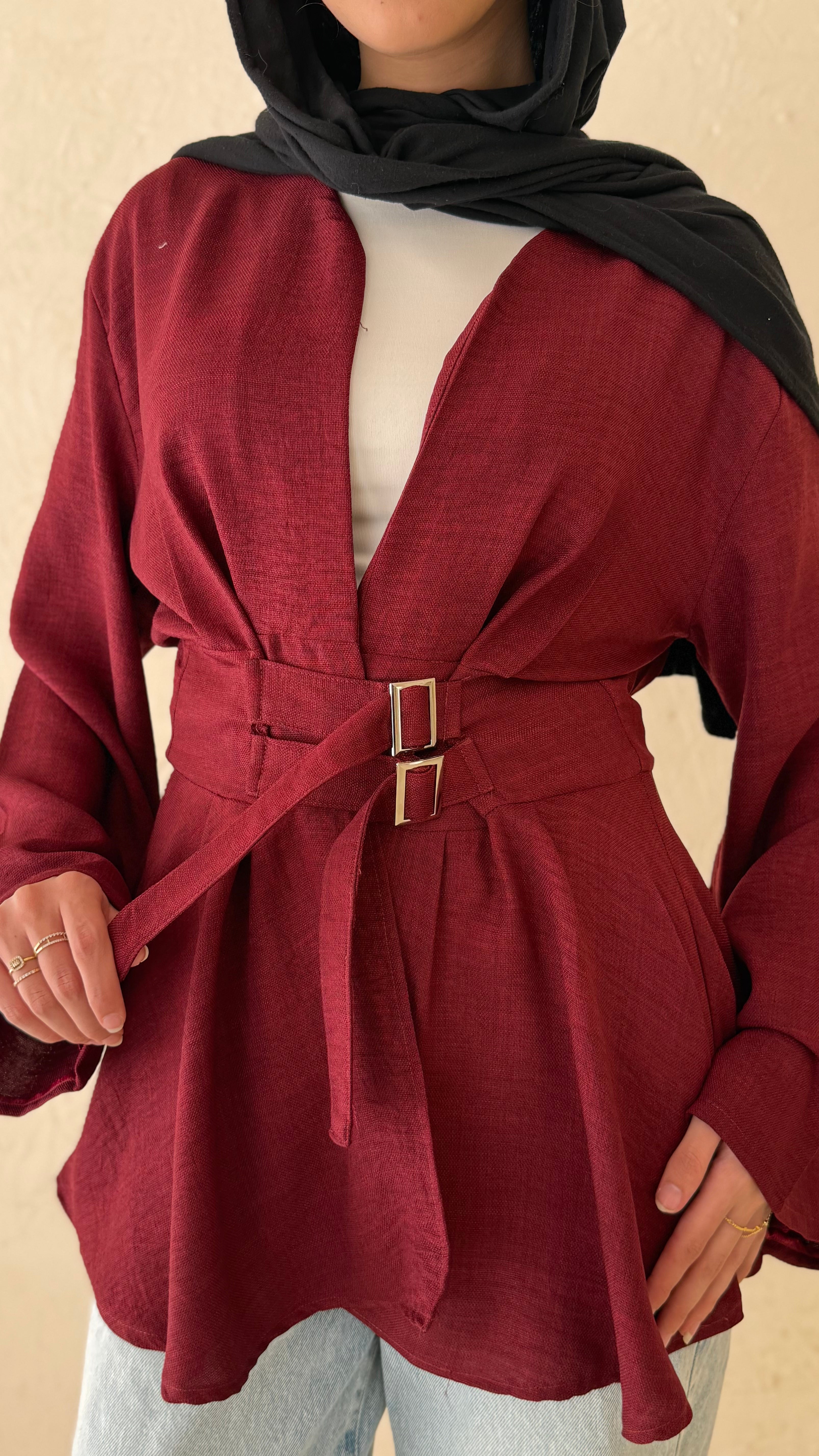 Virelle Blouse - Dark Red