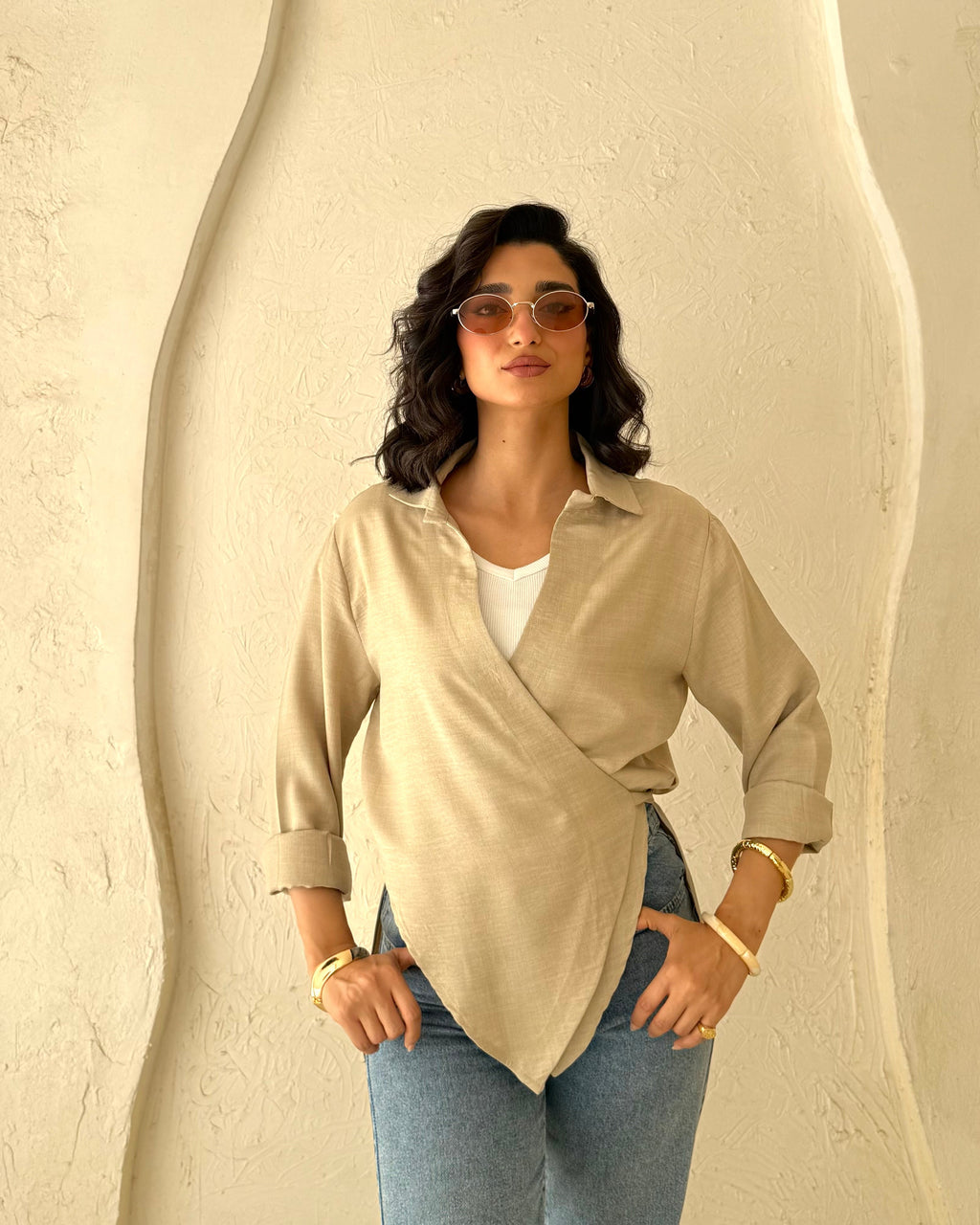 Velora Blouse - Beige