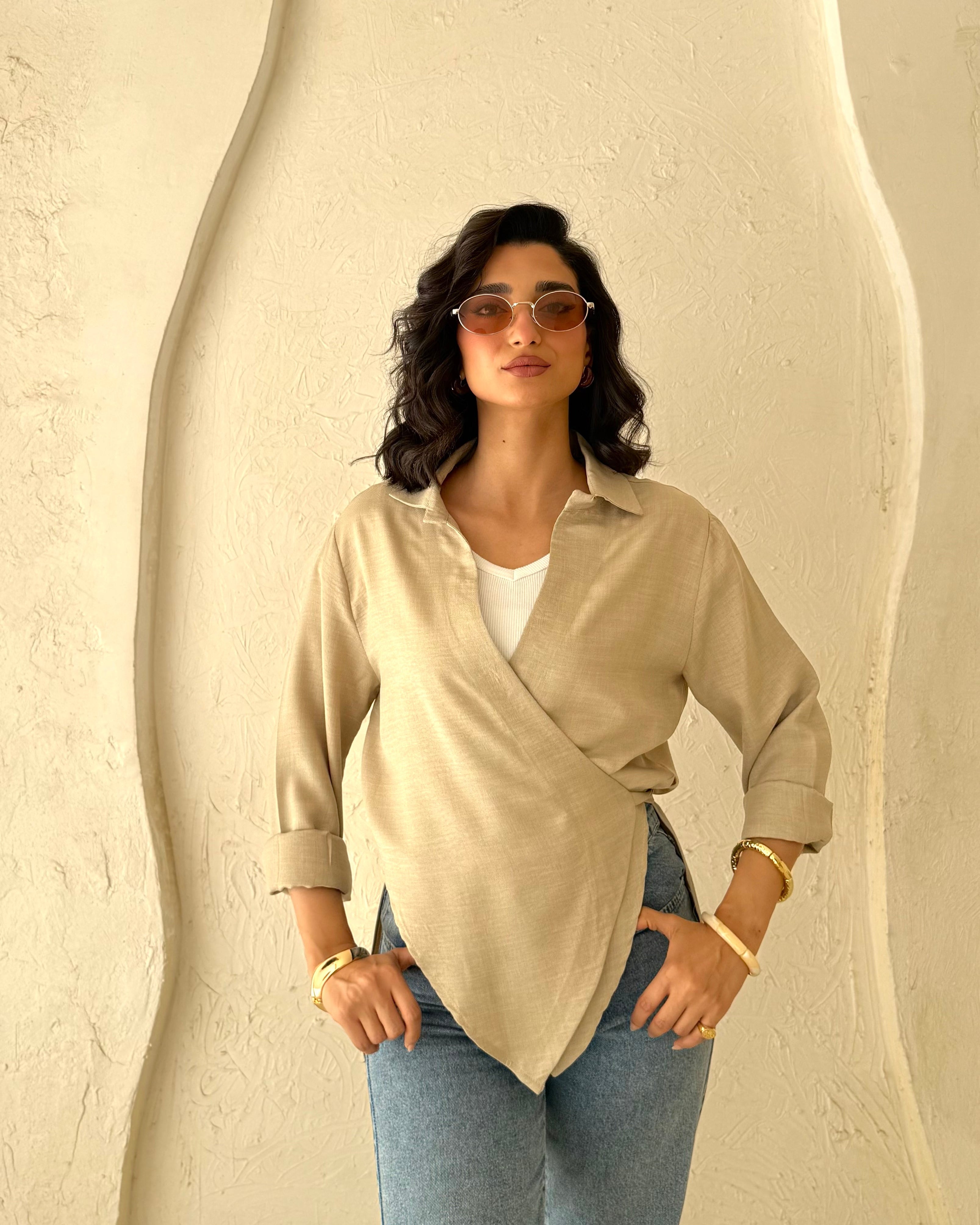 Velora Blouse - Beige