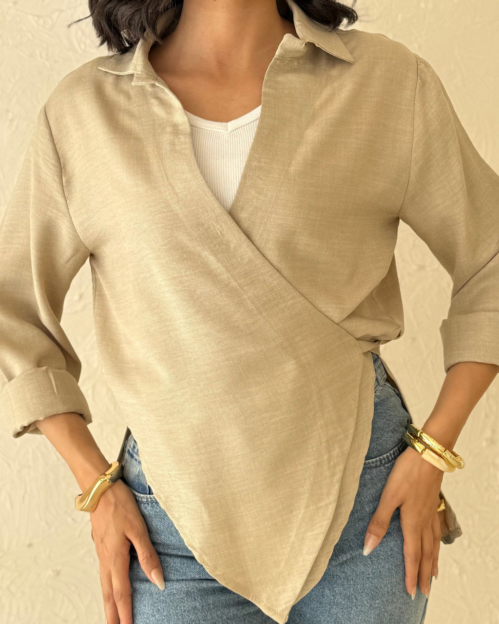 Velora Blouse - Beige